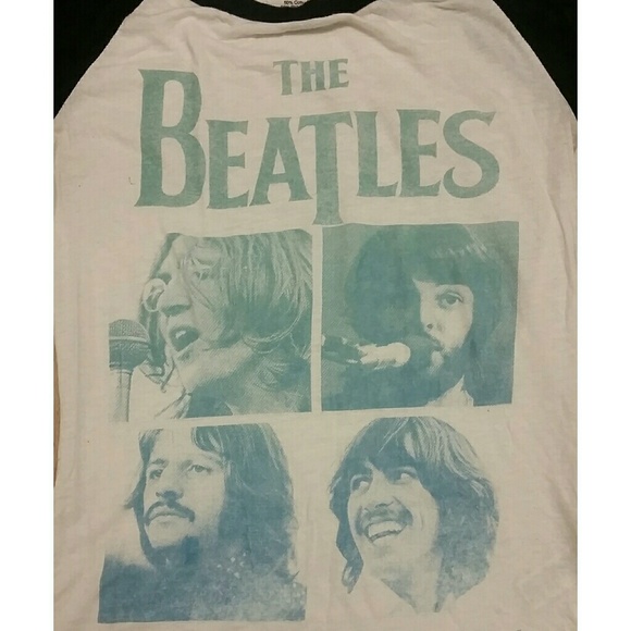Vintage style Beatles baseball tee - Picture 3 of 3